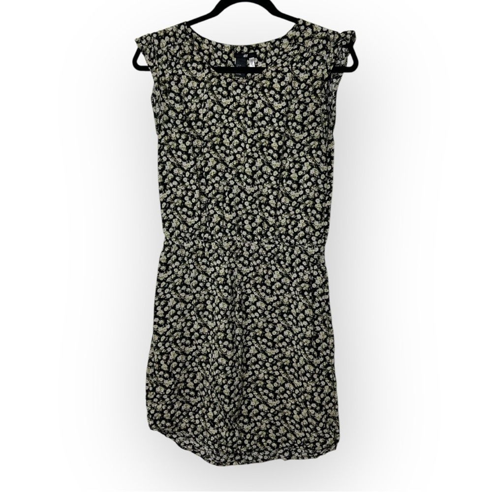 H&M Black Floral Dress 6
